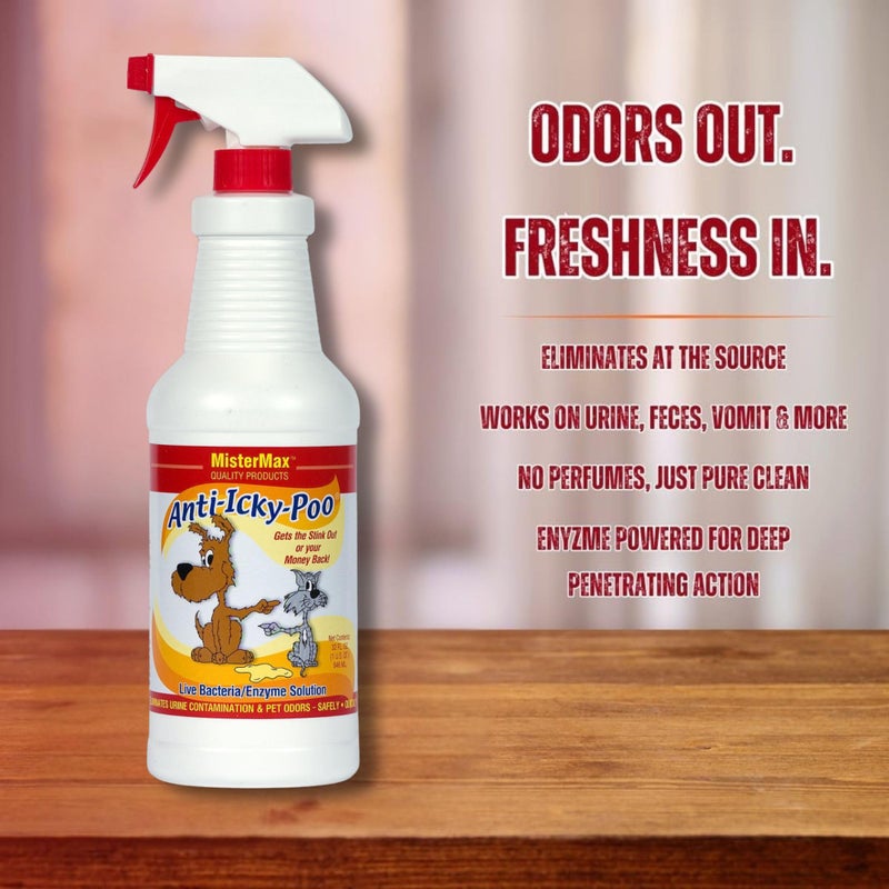 Mister Max Original Scent Anti Icky Poo Odor Remover, Quart Size - Image 2